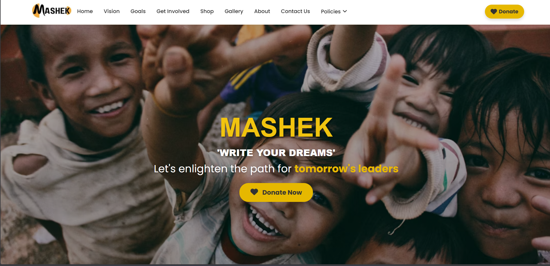 Mashek NGO - Write Your Dreams Foundation
